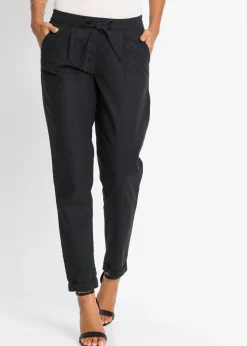 Clearance Pantalón de lino Mujer Pantalones|Novedades