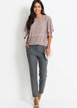 Pantalón de lino Mujer Pantalones|Novedades