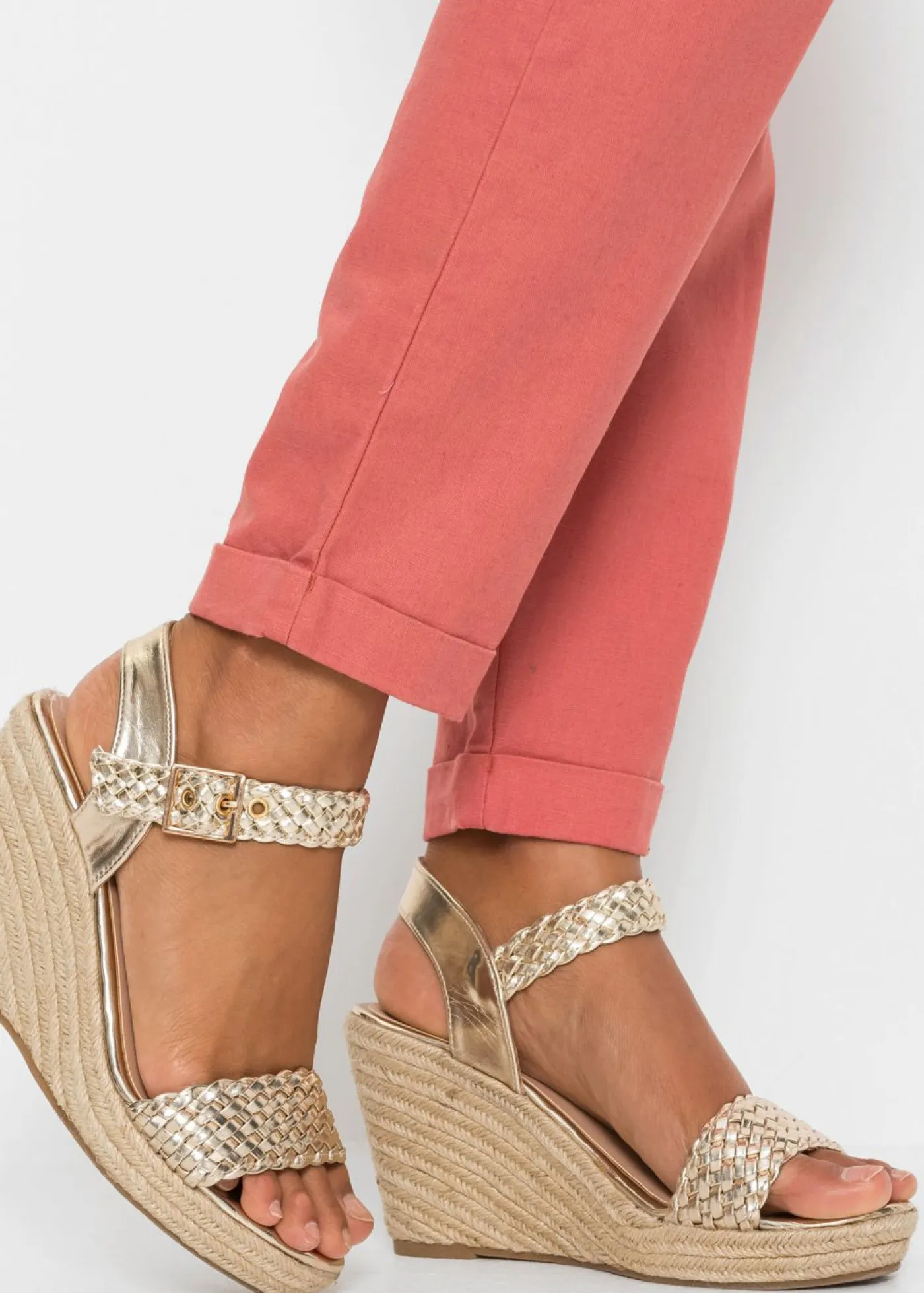 Clearance Pantalón de lino Mujer Pantalones|Novedades