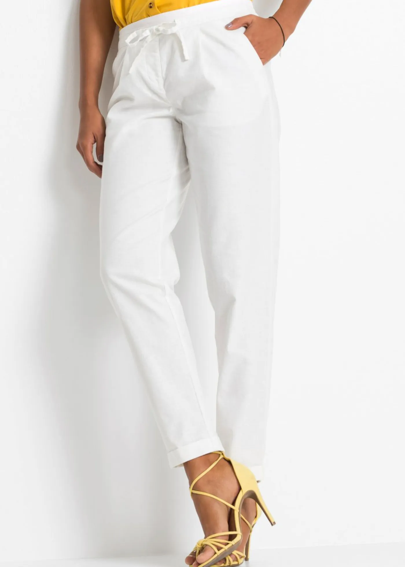 Best Pantalón de lino Mujer Pantalones|Novedades