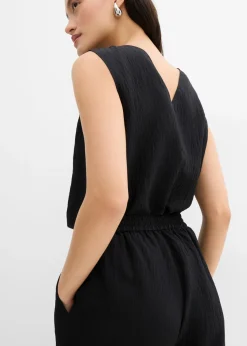 Discount Pantalón de mezcla arrugada de viscosa con estructura Mujer Conjuntos De Ropa|Esenciales