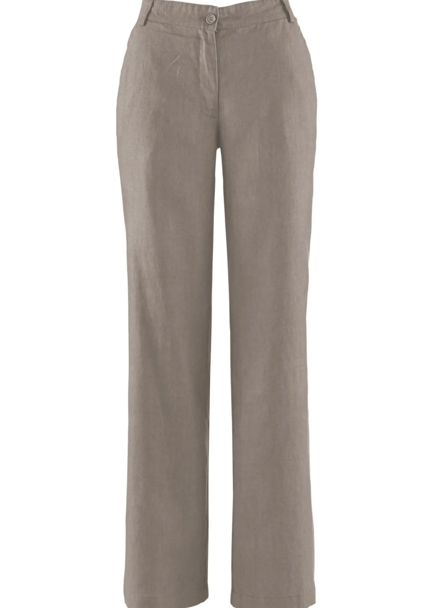 Outlet Pantalón de mezcla de lino y algodón Mujer Pantalones