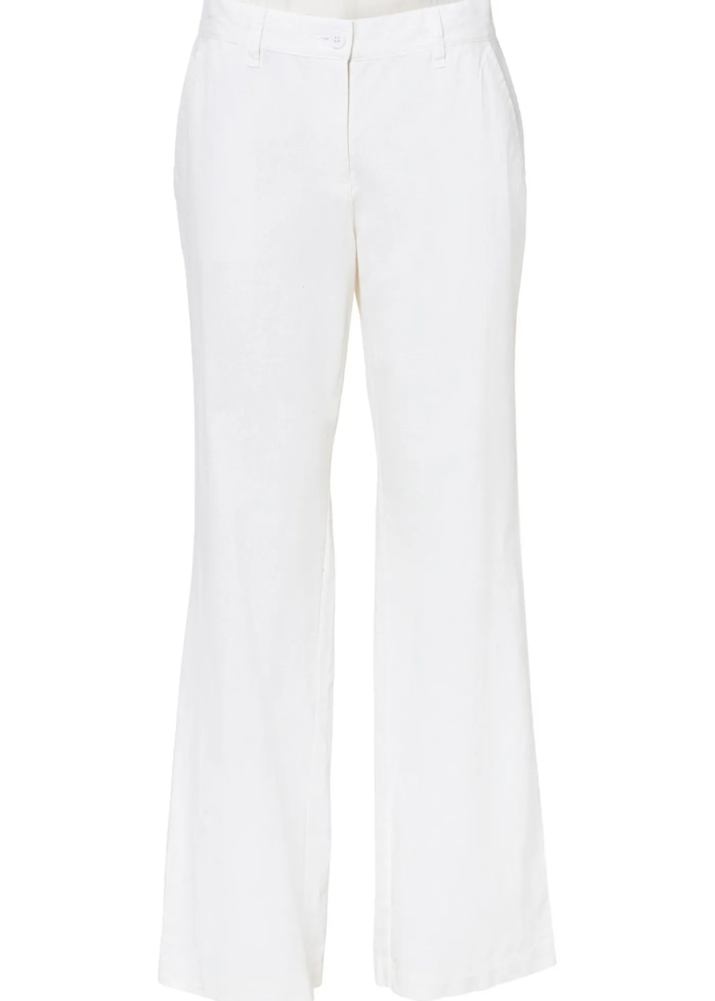 Pantalón de mezcla de lino y algodón Mujer Pantalones