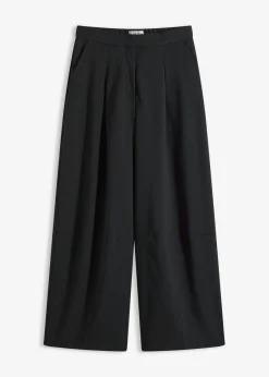 Hot Pantalón de mezcla de viscosa con diseño barrel Mujer Esenciales|Pantalones