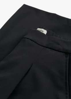 Hot Pantalón de mezcla de viscosa con diseño barrel Mujer Esenciales|Pantalones