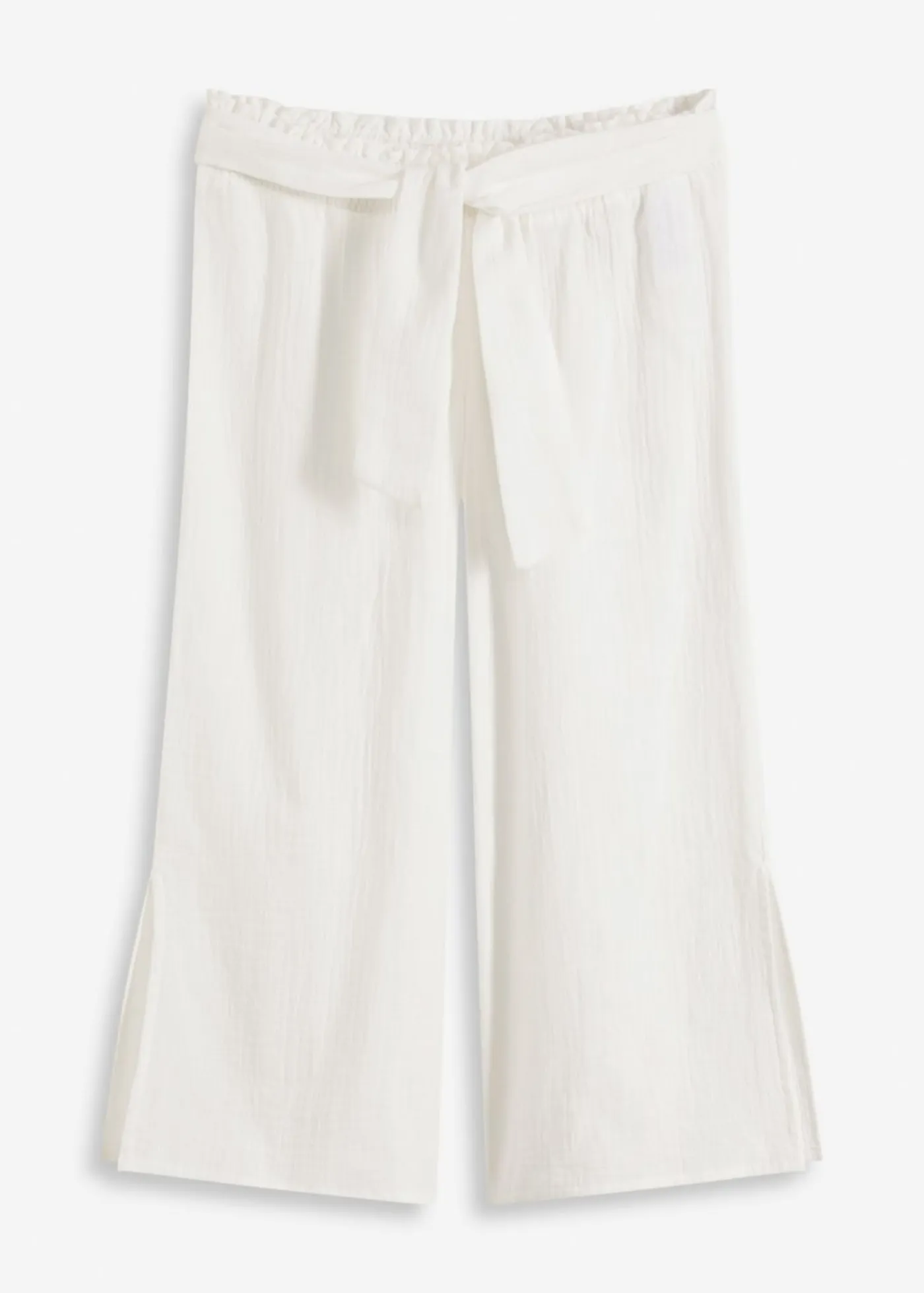 Online Pantalón de muselina capri para la playa Mujer Ropa De Playa|Pantalones