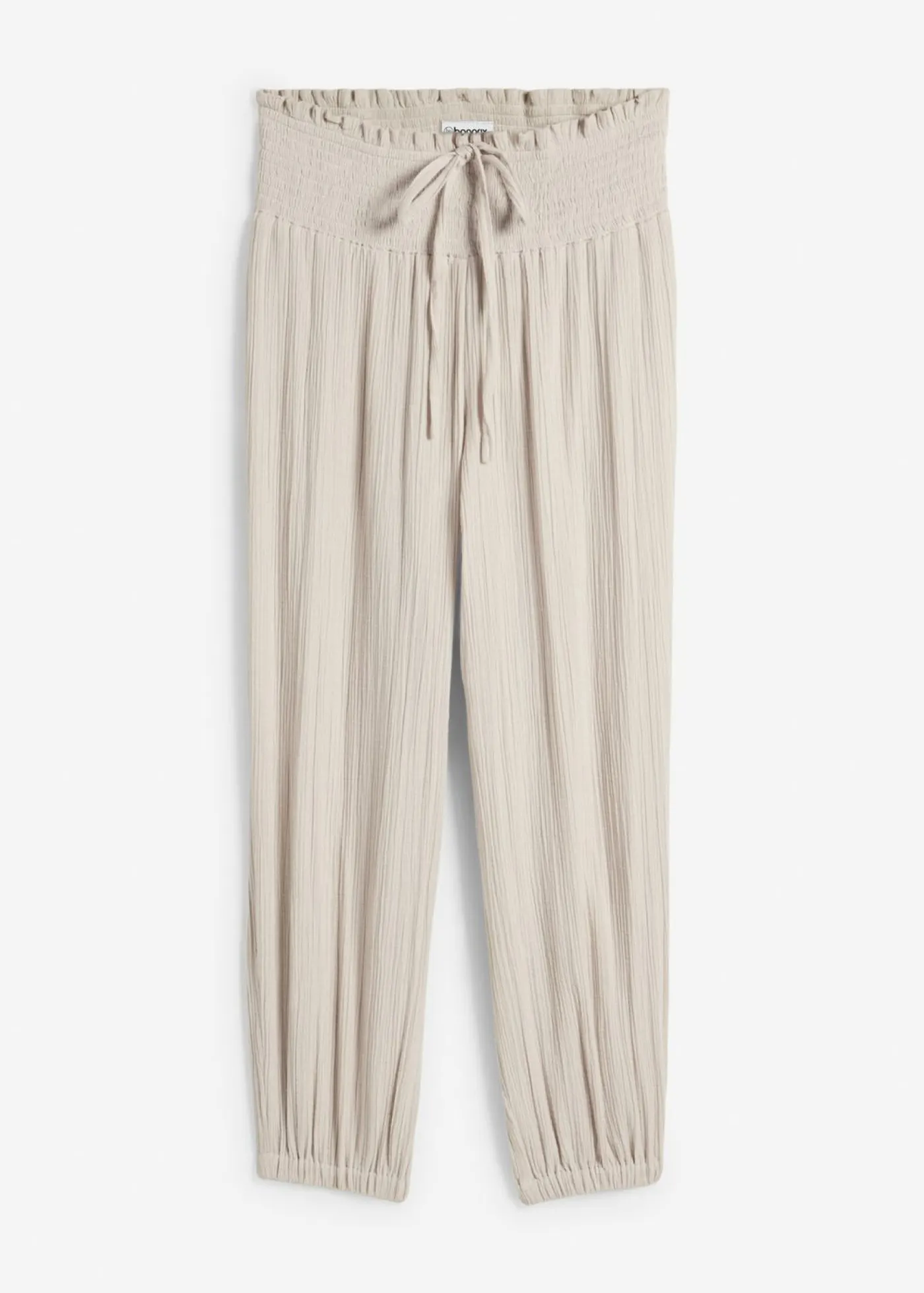 Best Pantalón de muselina con cintura de nido de abeja Mujer Pantalones|Novedades