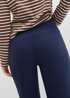 Sale Pantalón de muselina con cintura de nido de abeja Mujer Pantalones|Novedades