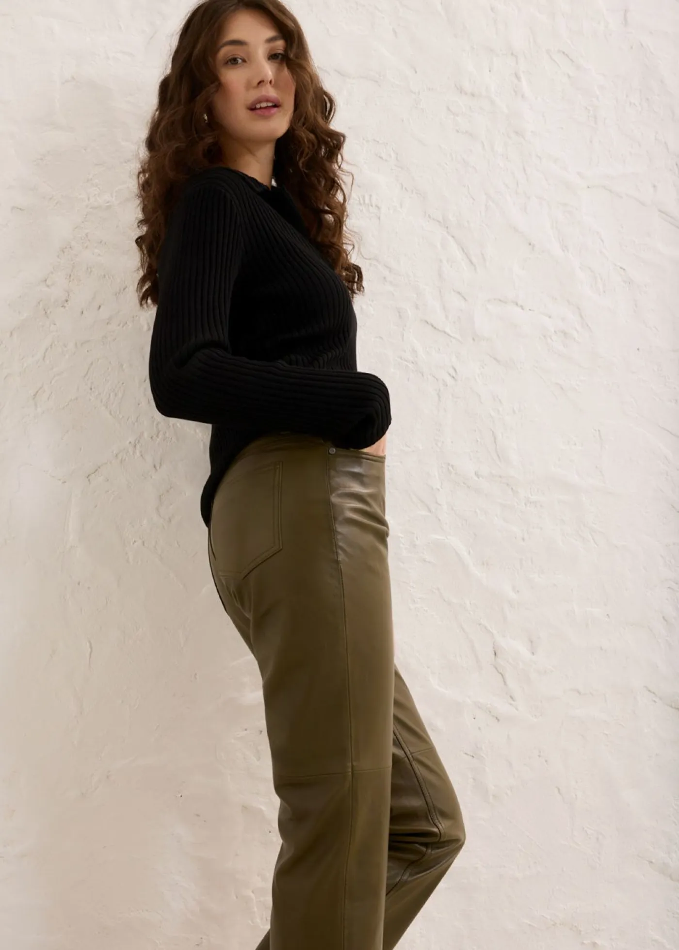 Discount Pantalón de napa de borrego Mujer Premium|Pantalones