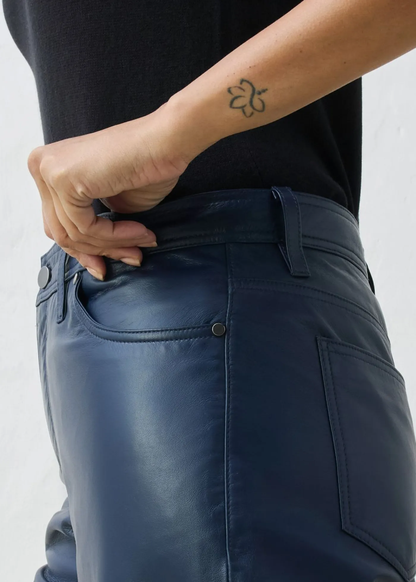 Clearance Pantalón de napa de borrego Mujer Premium|Pantalones