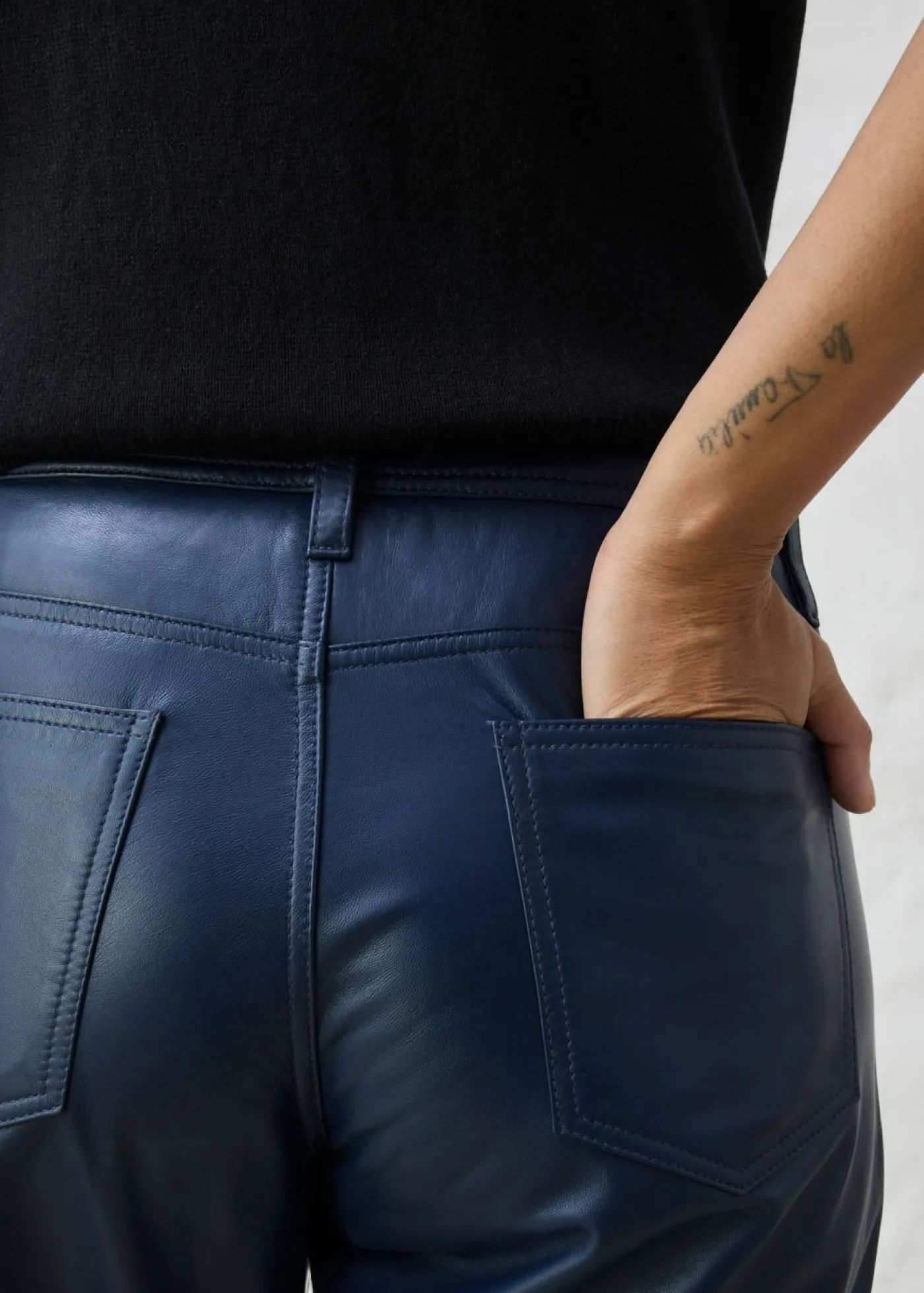 Clearance Pantalón de napa de borrego Mujer Premium|Pantalones