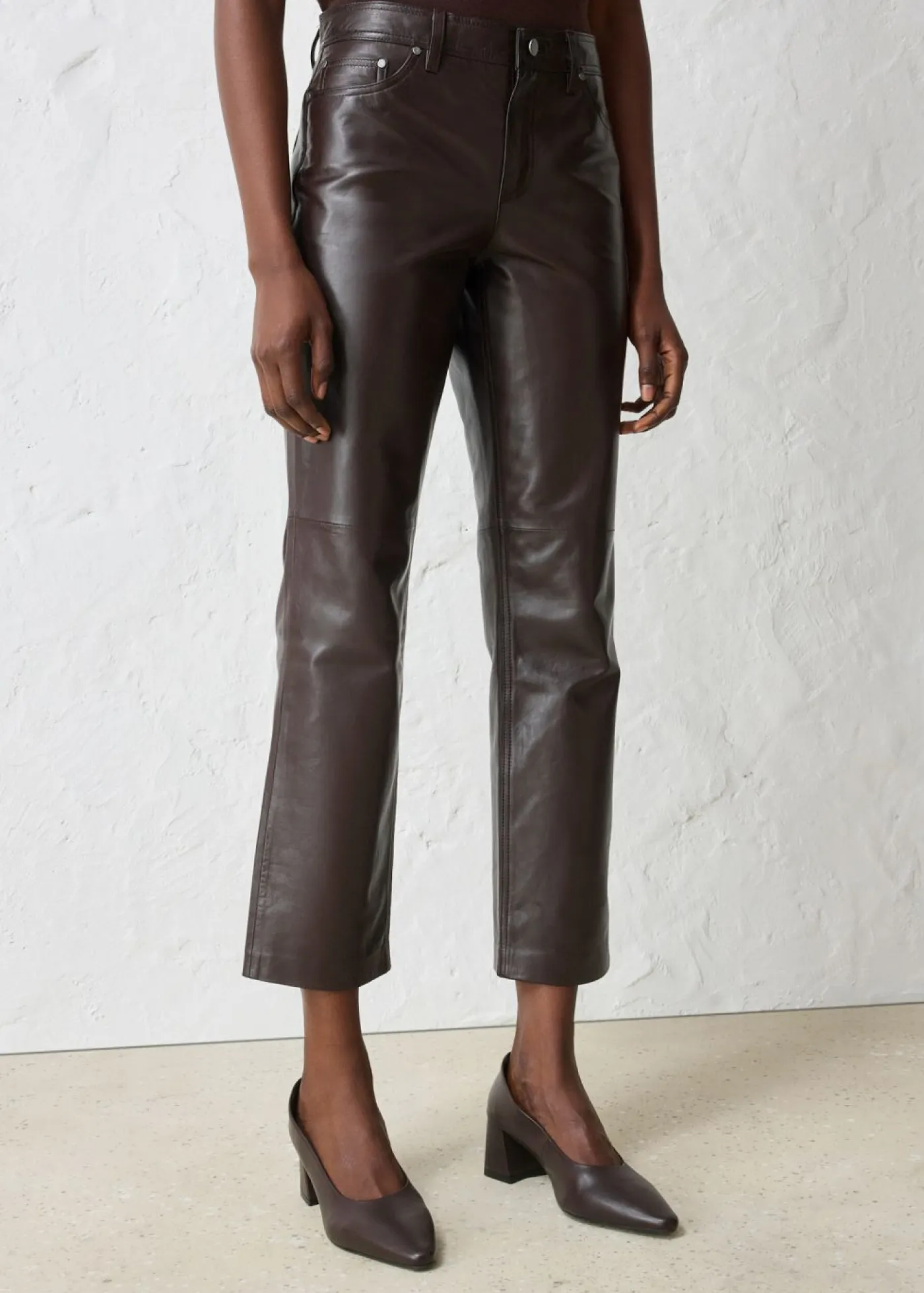 New Pantalón de napa de borrego Mujer Premium|Pantalones