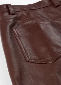 Best Pantalón de napa de cordero Mujer Premium|Pantalones