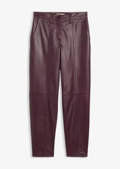 Sale Pantalón de napa de cordero Mujer Premium|Pantalones