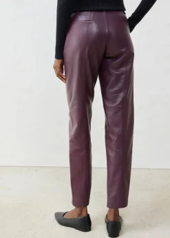 Sale Pantalón de napa de cordero Mujer Premium|Pantalones
