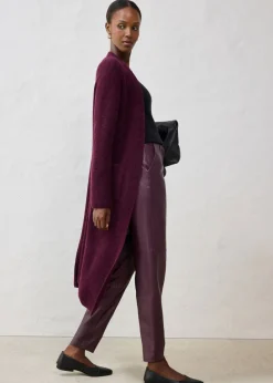 Sale Pantalón de napa de cordero Mujer Premium|Pantalones