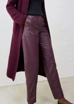 Sale Pantalón de napa de cordero Mujer Premium|Pantalones