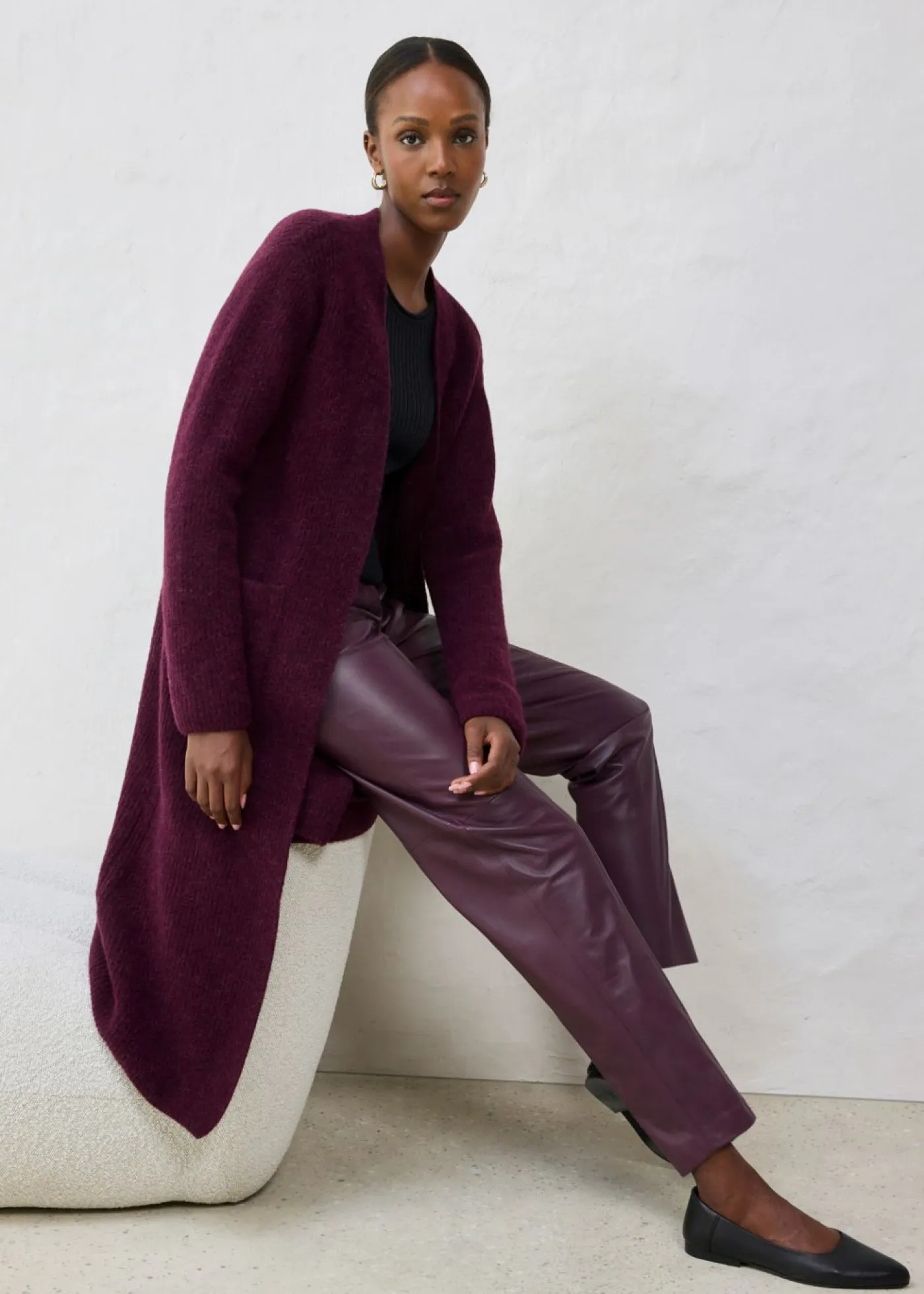 Sale Pantalón de napa de cordero Mujer Premium|Pantalones