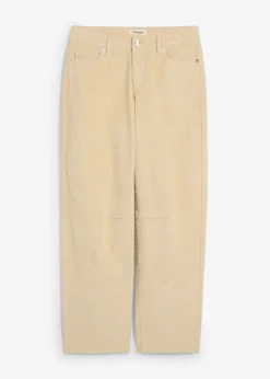 Sale Pantalón de pana barrel, mid waist Mujer Pantalones