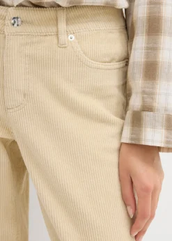 Sale Pantalón de pana barrel, mid waist Mujer Pantalones