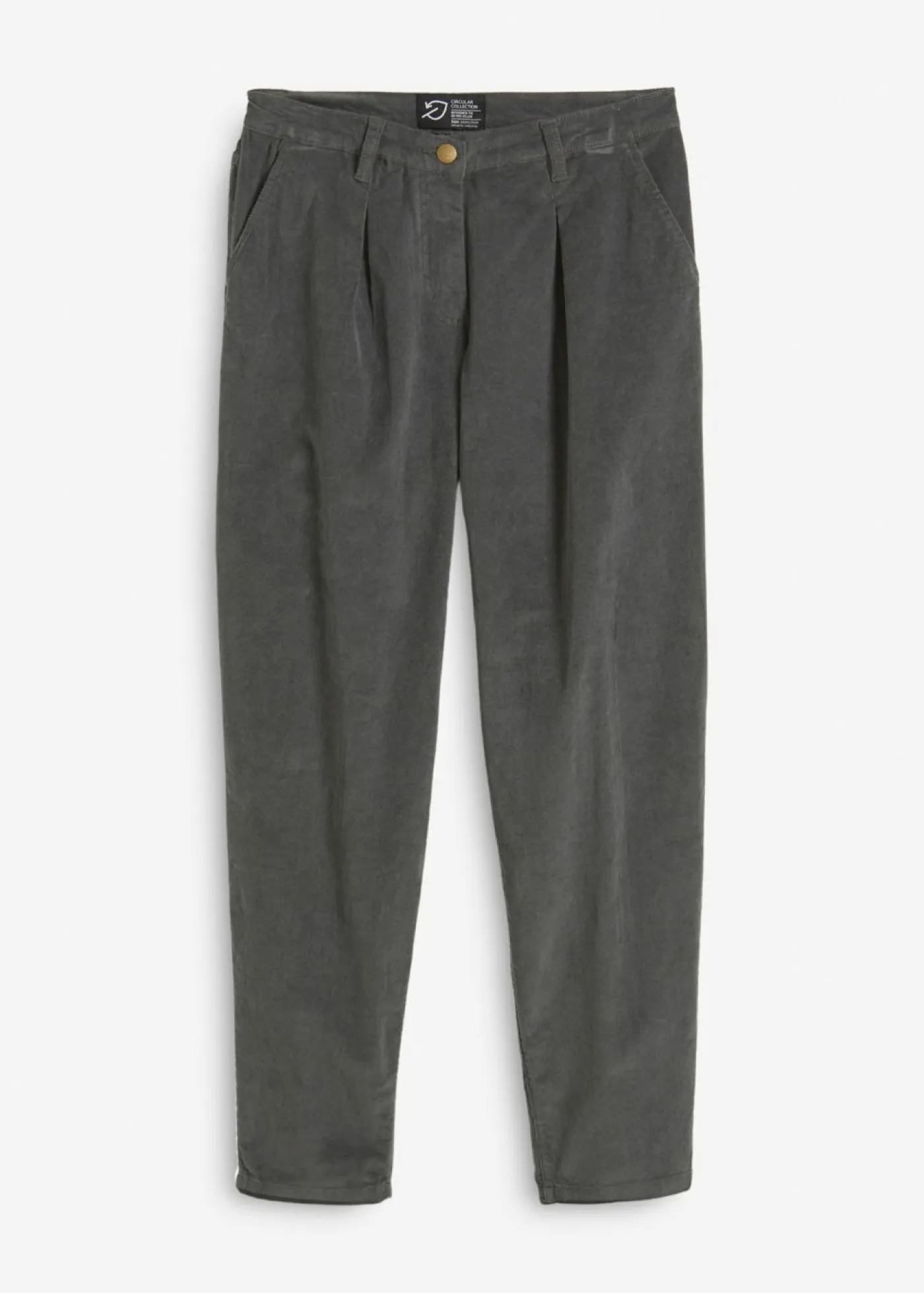Best Pantalón de pana con algodón orgánico y corte bombacho Mujer Pantalones