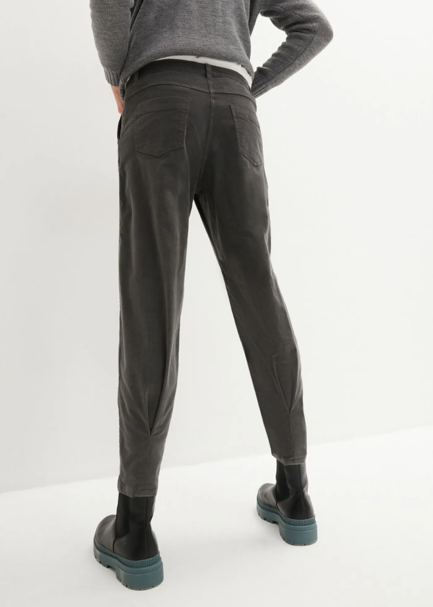 Best Pantalón de pana con algodón orgánico y corte bombacho Mujer Pantalones