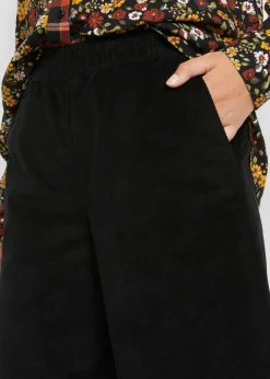 Sale Pantalón de pana con cintura cómoda, high waist Mujer Pantalones