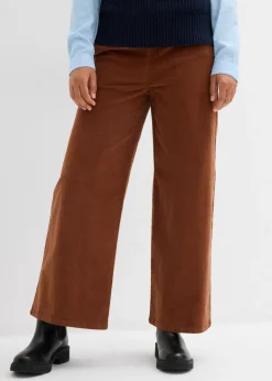 Best Pantalón de pana con cintura cómoda, high waist Mujer Pantalones