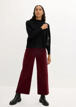 Online Pantalón de pana con cintura cómoda, high waist Mujer Pantalones