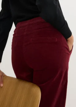 Online Pantalón de pana con cintura cómoda, high waist Mujer Pantalones