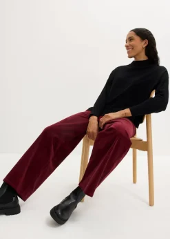 Online Pantalón de pana con cintura cómoda, high waist Mujer Pantalones