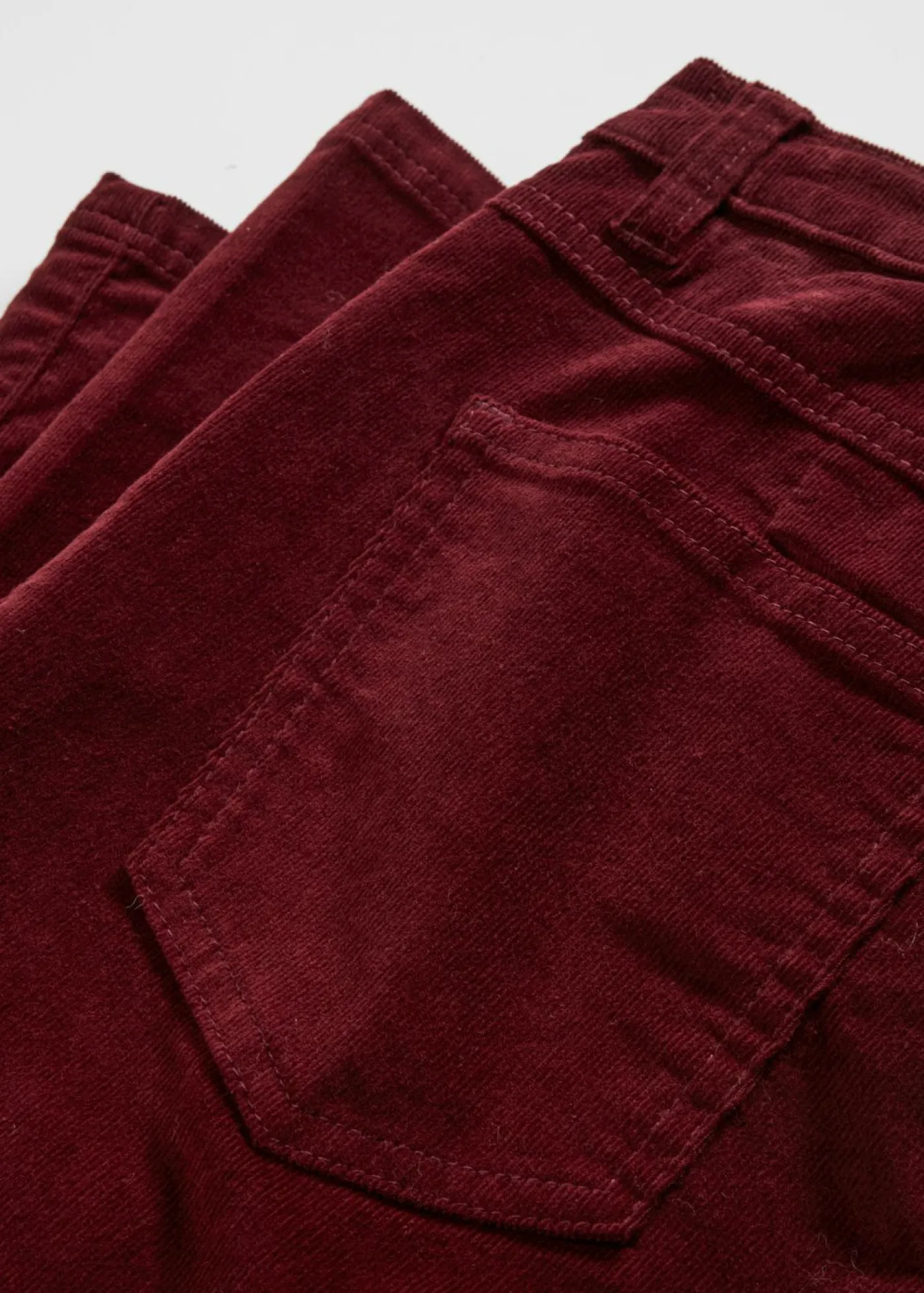 New Pantalón de pana elástico con cómoda cintura high waist Mujer Pantalones