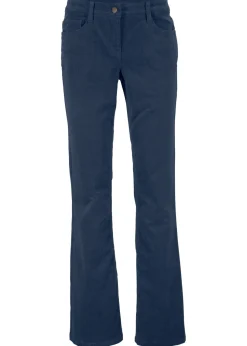 Sale Pantalón de pana elástico de corte recto Mujer Pantalones