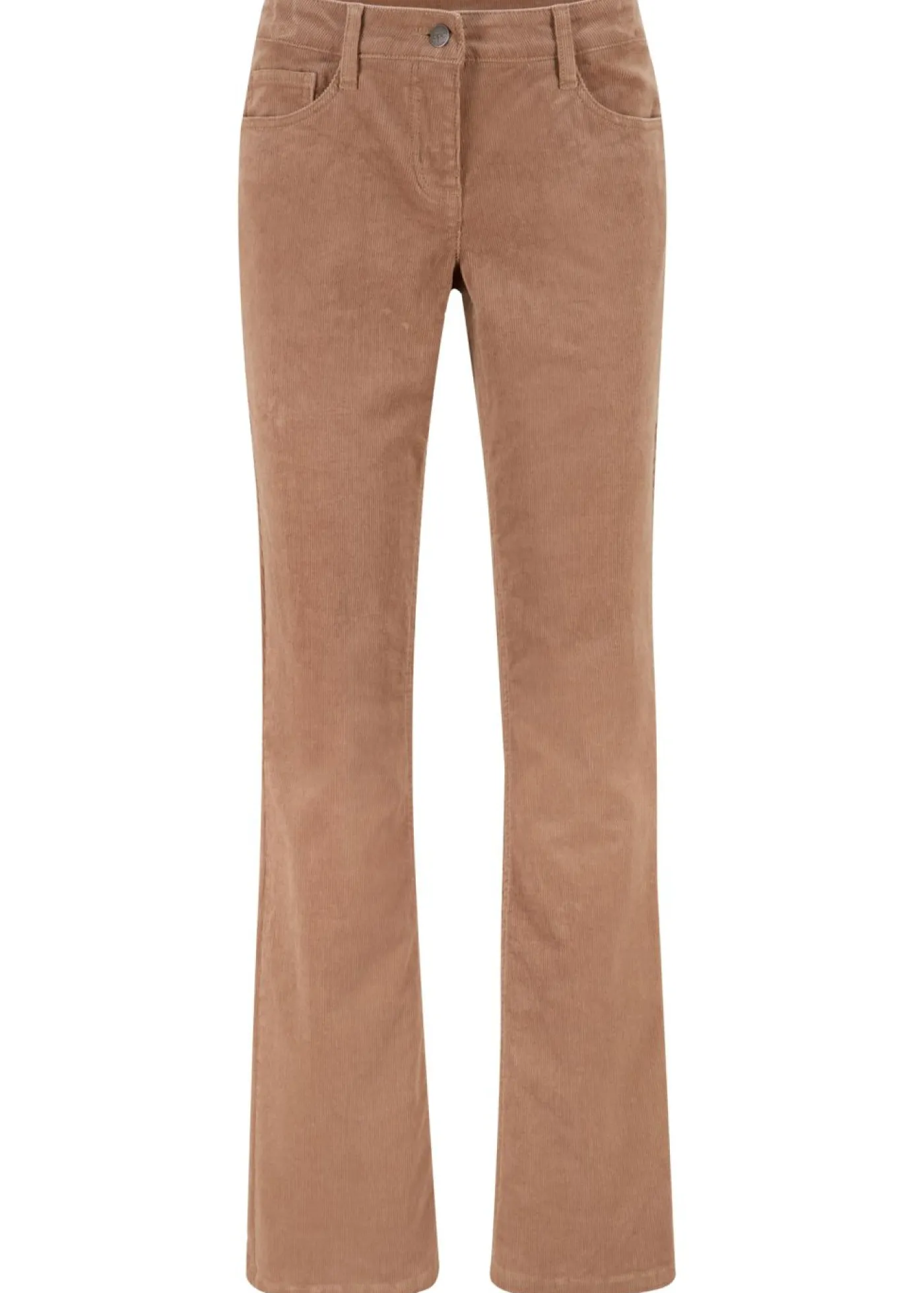 Sale Pantalón de pana elástico de corte recto Mujer Pantalones