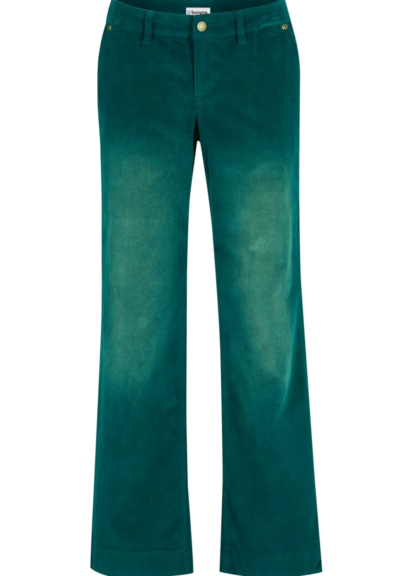 Best Pantalón de pana elástico de corte ancho Mujer Pantalones