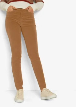 Pantalón de pana elástico, skinny Mujer Pantalones