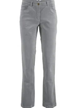 Pantalón de pana elásticos, straight Mujer Pantalones