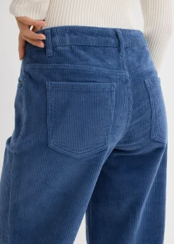 Discount Pantalón de pana en mezcla de algodón elástico Mujer Pantalones