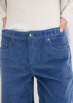 Discount Pantalón de pana en mezcla de algodón elástico Mujer Pantalones