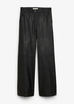 Online Pantalón de piel sintética Mujer Esenciales|Pantalones