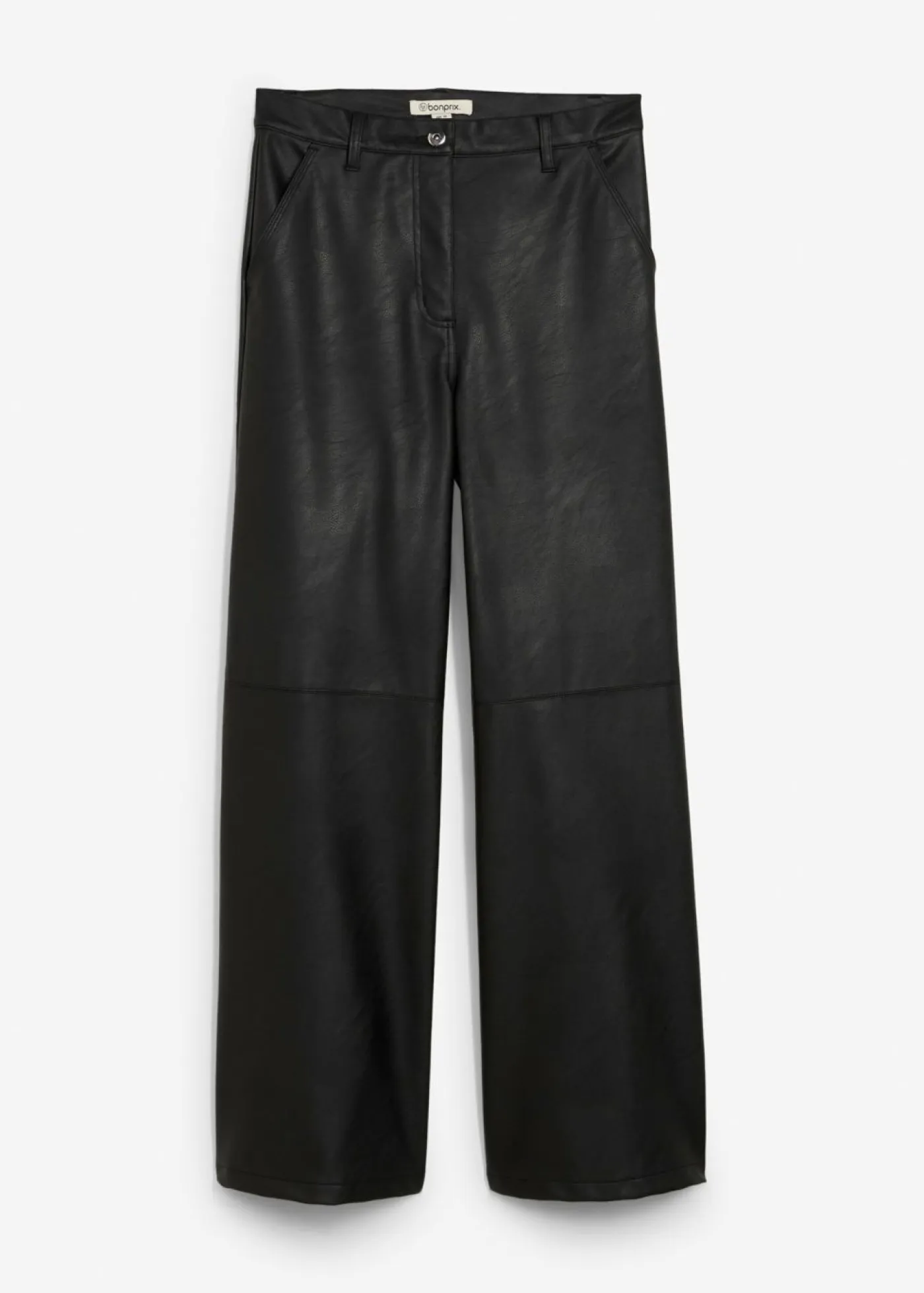 Online Pantalón de piel sintética Mujer Esenciales|Pantalones