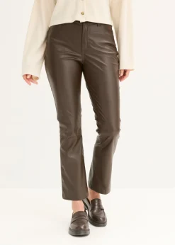 Sale Pantalón de piel sintética Mujer Pantalones