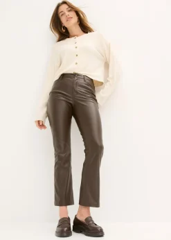 Sale Pantalón de piel sintética Mujer Pantalones