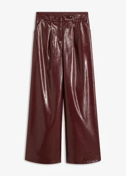 New Pantalón de piel sintética Mujer Pantalones
