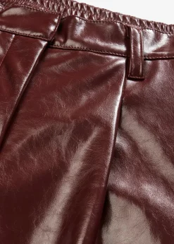 New Pantalón de piel sintética Mujer Pantalones