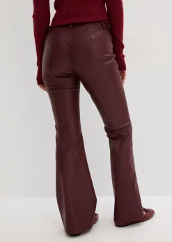 Pantalón de piel sintética Mujer Pantalones