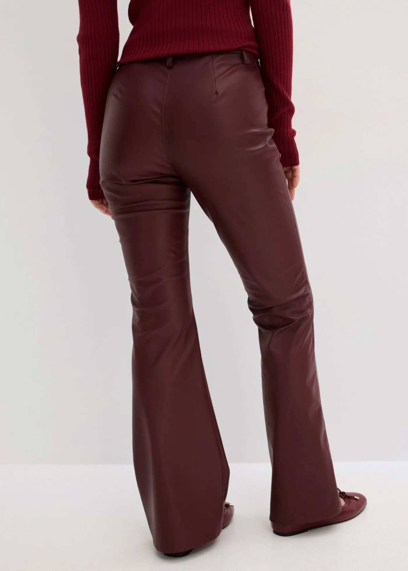 Pantalón de piel sintética Mujer Pantalones