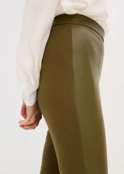 Sale Pantalón de piel sintética en mezcla Punto di Roma Mujer Pantalones