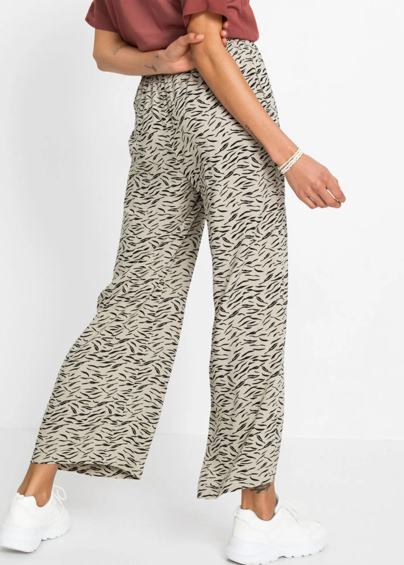Sale Pantalón de pierna ancha Mujer Pantalones