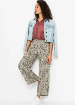 Sale Pantalón de pierna ancha Mujer Pantalones